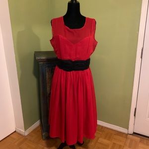 Sexy Red Vintage Style Corset Dress